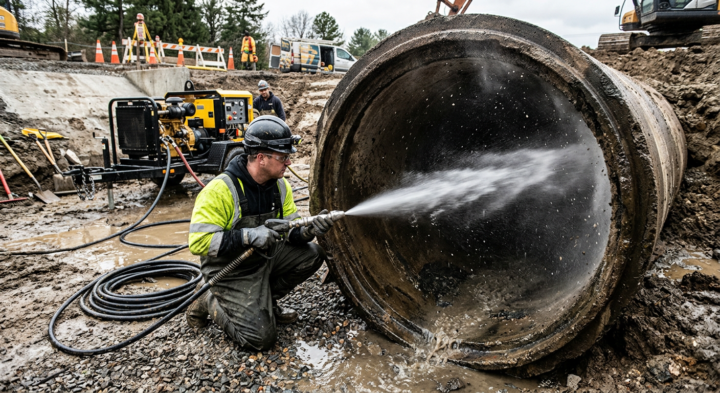 hydrocurage haute pression débouchage canalisation Rueil-Malmaison
