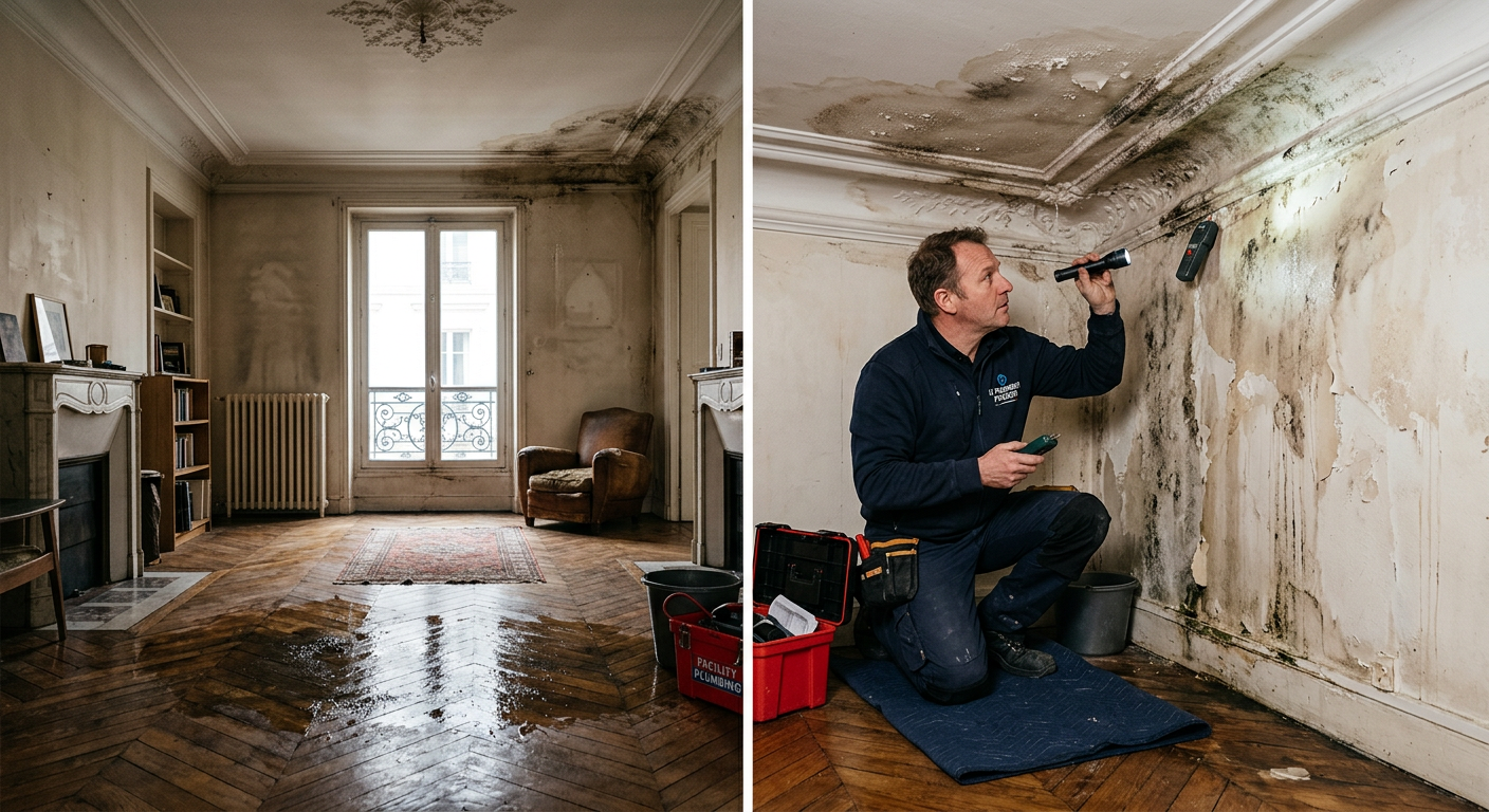 intervention dégât des eaux appartement Rueil-Malmaison