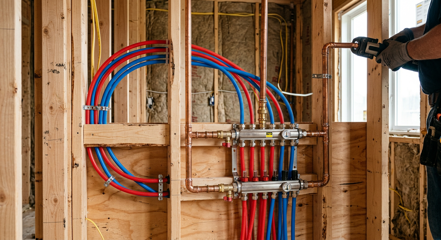 création réseau plomberie cuivre PER Rueil-Malmaison